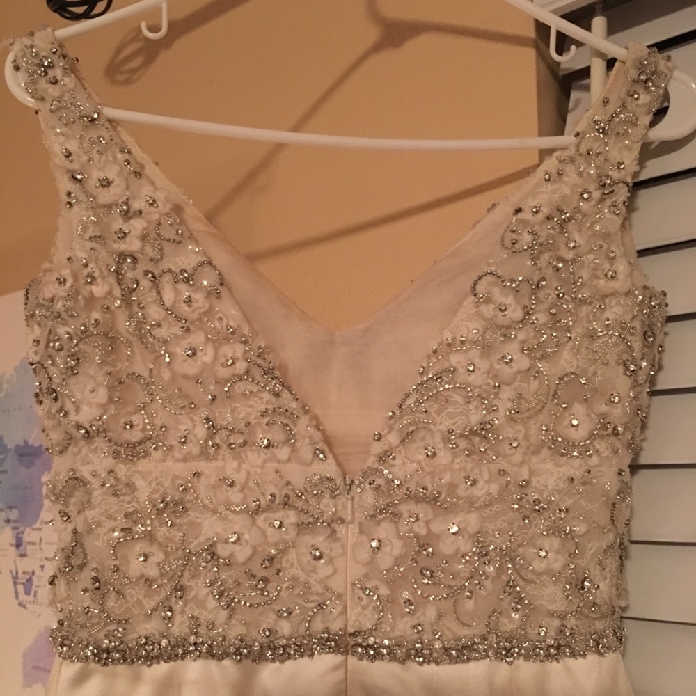 Lazaro Off-the-Shoulder Wedding Dress - Picture 6 of 8